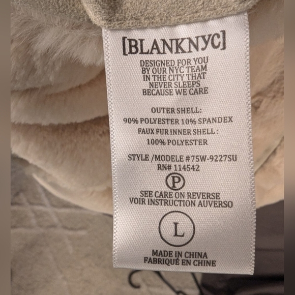 BLANKNYC reversible coat in cream/ivory size large in like new condition - Picture 8 of 15